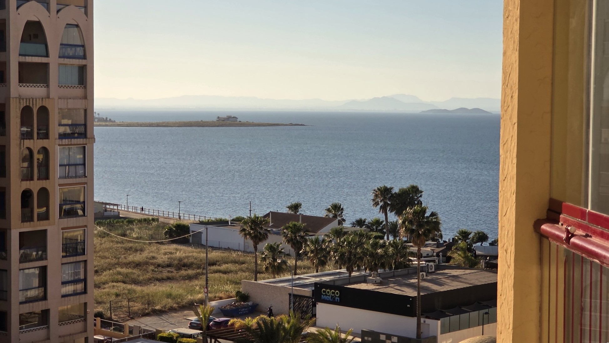 Vistas al Mar Menor desde el apartamento en Playa Honda